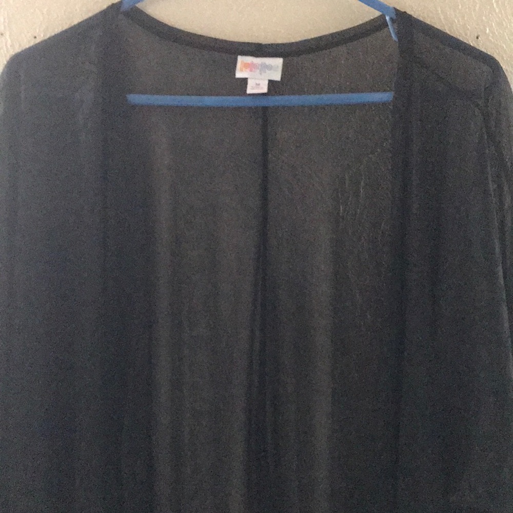 Lularoe solid black sheer Lindsay